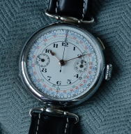 Swiss 1920's One button chronograph -enamel dial